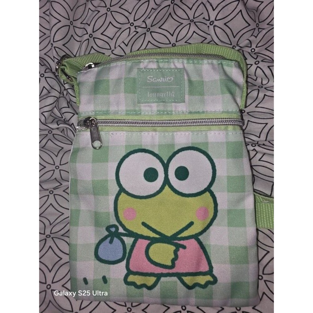 Loungefly Sanrio hello kitty keroppi crossbody bag shoulder bag purse bag tote!